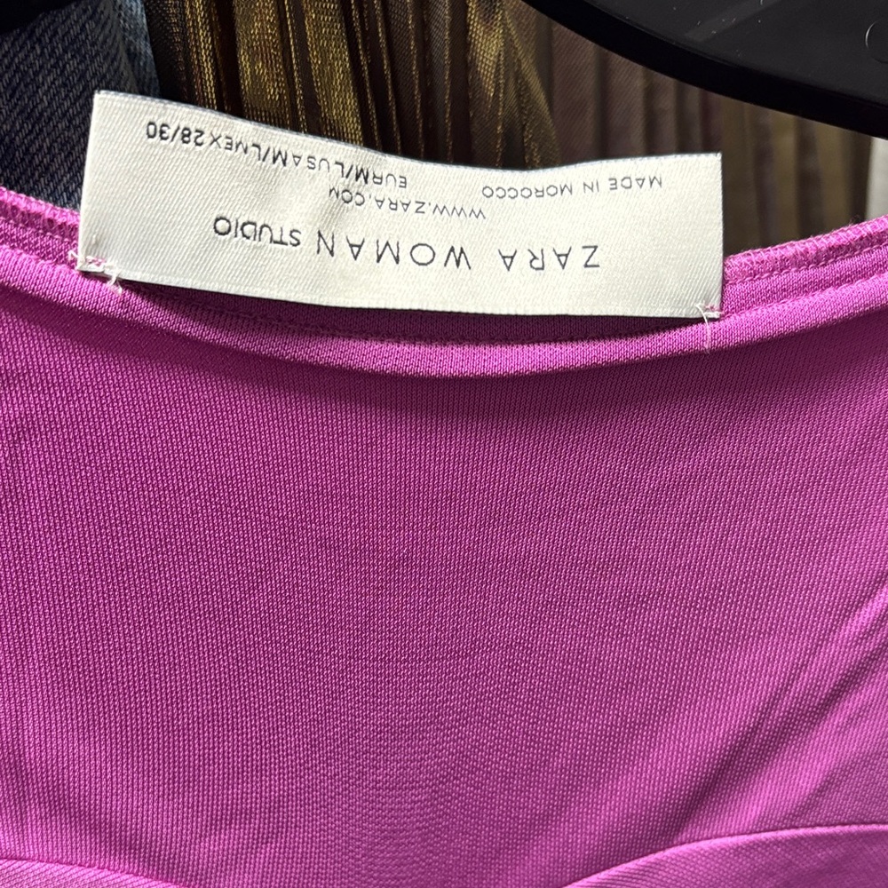 Zara Pink Long Sleeve Dress - Picture 6 of 7